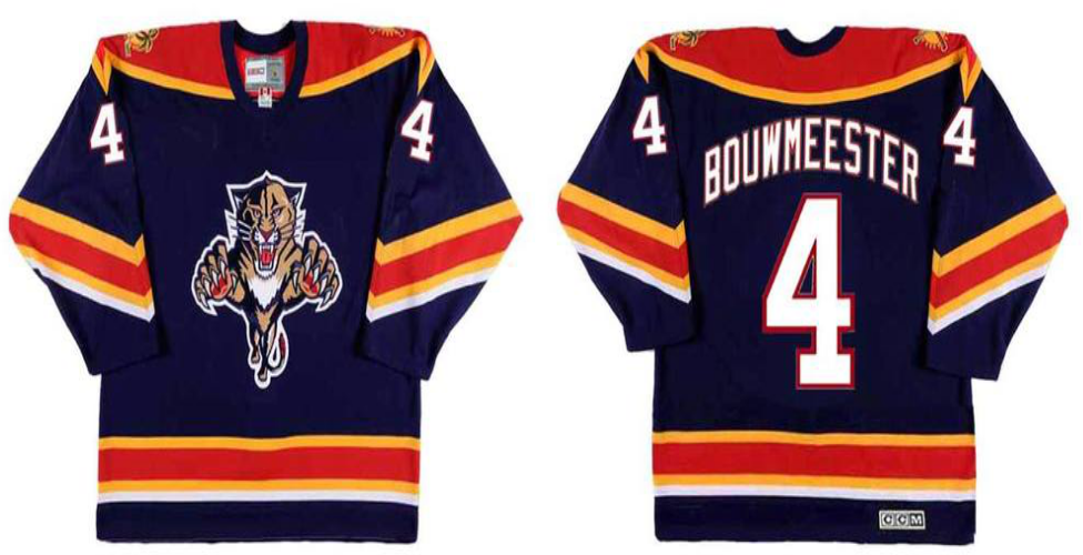 2019 Men Florida Panthers #4 Bouwmeester blue CCM NHL jerseys